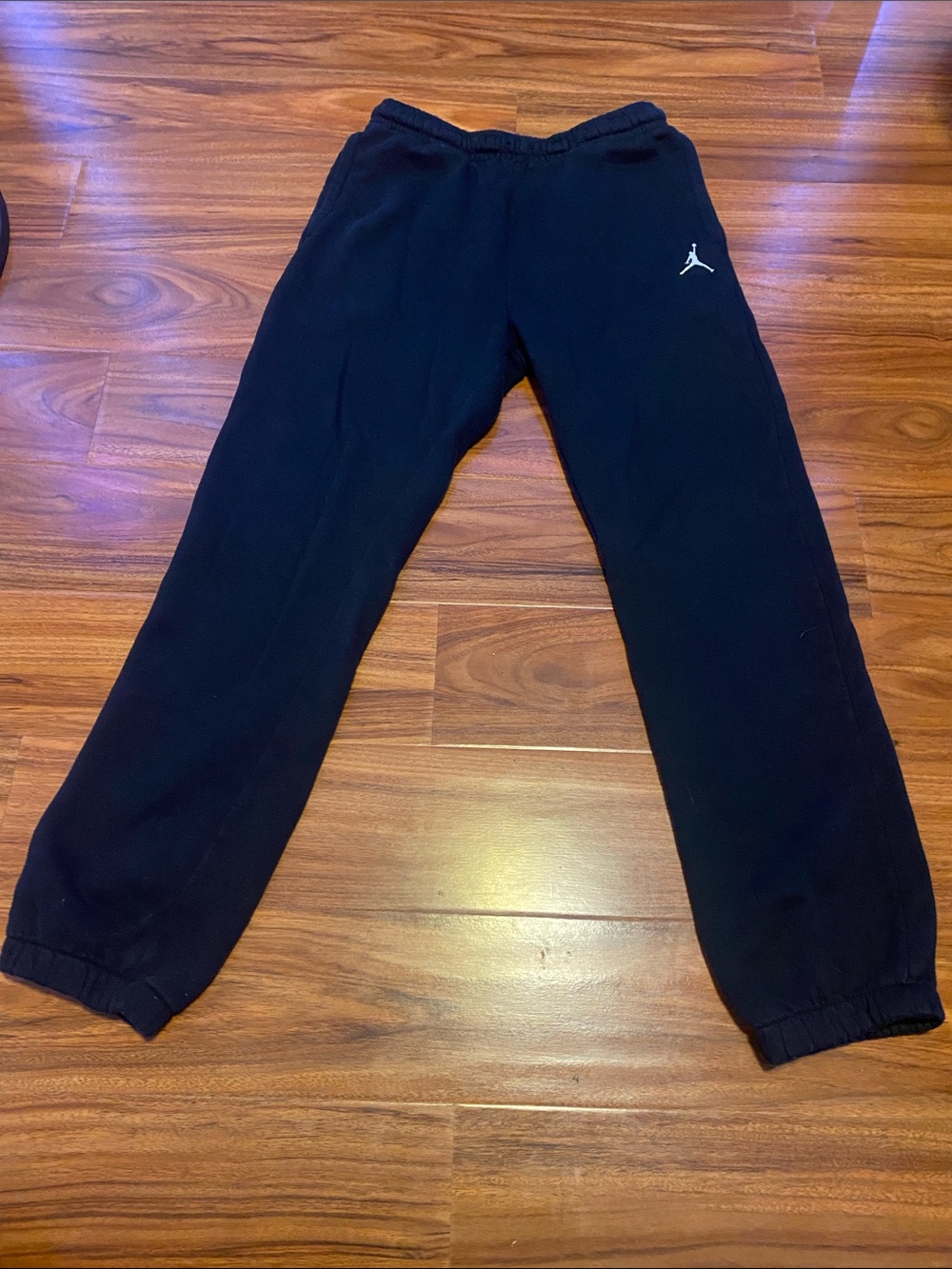 Jordan Black Kids' Sweatpants with White Jumpman